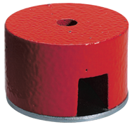 1-1/4'' Diameter Round; 14 lbs Holding Capacity - Button Type Alnico Magnet - Exact Tool & Supply