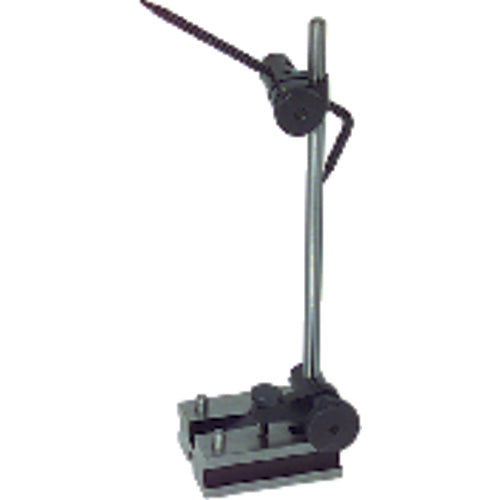 Surface Gage - 4 & 7″ Spindle Length - Hardened Steel Base - Exact Tool & Supply