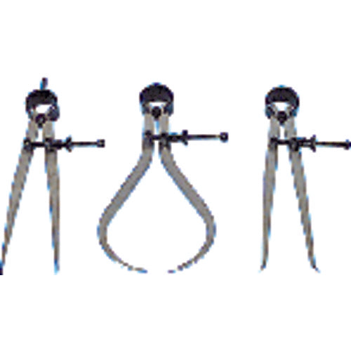 Kit Contains: 6″ Divider, 6″ Inside Caliper, 6″ Outside Caliper, 6″ E/M Pocket Rule, 5″ Vernier Caliper-5 Piece Technical Measuring Set - Exact Tool & Supply