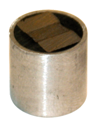 Rare Earth Two-Pole Magnet - 2'' Diameter Round; 345 lbs Holding Capacity - Exact Tool & Supply