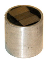 Rare Earth Two-Pole Magnet - 1'' Diameter Round; 85 lbs Holding Capacity - Exact Tool & Supply