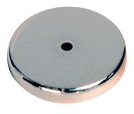 Low Profile Cup Magnet - 4-29/32'' Diameter Round; 95 lbs Holding Capacity - Exact Tool & Supply