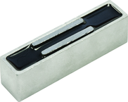 Multi-Purpose Two-Pole Ceramic Magnet - 1-1/4 x 4-1/2'' Bar; 75 lbs Holding Capacity - Exact Tool & Supply