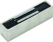 Multi-Purpose Two-Pole Ceramic Magnet - 1-1/4 x 4-1/2'' Bar; 215 lbs Holding Capacity - Exact Tool & Supply