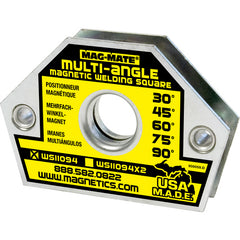 Magnetic Welding Square - 10 Angle-3 3/8″ × 1/2″ × 2 9/16″-23 lbs Holding Capacity - Exact Tool & Supply