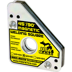 Magnetic Welding Square - Adjustable - 6 1/8″ × 5/8″ × 3 3/8″-110 lbs Holding Capacity - Exact Tool & Supply