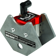 On/Off Rare Earth Magneitc Welding Square - 4" Length - 150 lbs Holding Capacity - Exact Tool & Supply