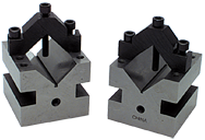 #NVB334 - 3 x 3 x 4"- Pair of V-Blocks & Clamps - Exact Tool & Supply