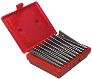 #TPS11 - 10 Piece Set - 1/8'' Thickness - 1/8'' Increments - 1/2 to 1-5/8'' - Parallel Set - Exact Tool & Supply