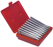 #TPS9 - 9 Piece Set - 1/4'' Thickness - 1/8'' Increments - 3/4 to 1-3/4'' - Parallel Set - Exact Tool & Supply