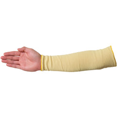 Arm Protection - Kevlar 18″ Standard Weight 2-Ply Knit Sleeve Kevlar Outer/Cotton Inner Without Thumb Hole - Exact Tool & Supply