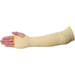 Arm Protection - Kevlar 18″ Standard Weight 2-Ply Knit Sleeve Kevlar Outer/Cotton Inner w/Thumb Hole - Exact Tool & Supply