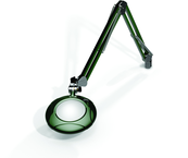 Green-Lite® 5" Racing Green Round LED Magnifier; 43" Reach; Table Edge Clamp - Exact Tool & Supply