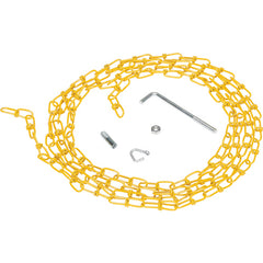 Double Loop Coil Chain Yellow W/Hanger 15Ft - Exact Tool & Supply