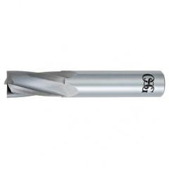 3/8" Dia. - 2-1/2" OAL - Bright CBD - Slow Spiral HP End Mill - 4 FL - Exact Tool & Supply