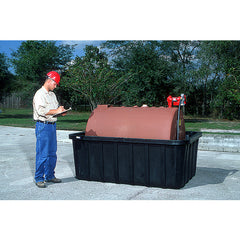 Fuel Tank Containment W/ Drain 550 lb - Exact Tool & Supply