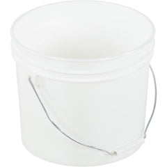 White Open Head Pail Steel Hand 2 Gal - Exact Tool & Supply