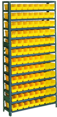 36 x 18 x 48'' (96 Bins Included) - Small Parts Bin Storage Shelving Unit - Exact Tool & Supply