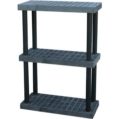 Plastic Bulk Shelf&Storage 36 × 16 3 Shelf - Exact Tool & Supply