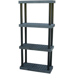 Plastic Bulk Shelf&Storage 36 × 16 4 Shelf - Exact Tool & Supply