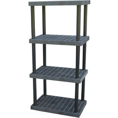 Plastic Bulk Shelf&Storage 36 × 24 4 Shelf - Exact Tool & Supply