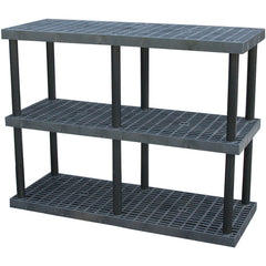 Plastic Bulk Shelf&Storage 66 × 24 3 Shelf - Exact Tool & Supply