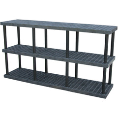 Plastic Bulk Shelf&Storage 96 × 24 3 Shelf - Exact Tool & Supply