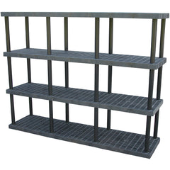 Plastic Bulk Shelf&Storage 96 × 24 4 Shelf - Exact Tool & Supply