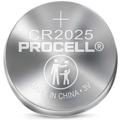 ‎PC2025 3V Lithium Coin Batteries-Priced per Sheet of 5 - 4 Sheets Min. (20 Batteries) - Exact Tool & Supply