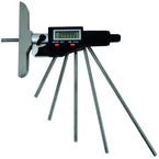 Electronic Depth Micrometer - IP54 0-6"/150mm 00005"/.001mm Resolution - Output S4 Connector - Exact Tool & Supply
