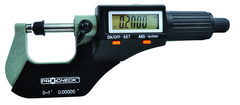 IP40 Electronic Micrometer - 1-2"/50.8mm Range - .00005"/.001mm Resolution - Output S4 Connector - Exact Tool & Supply