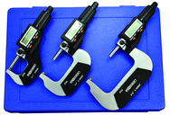 IP54 Electronic Micrometer - 0-3" /76.2mm Range - .00005"/.001mm Resolution - Output S4 Connector - Exact Tool & Supply