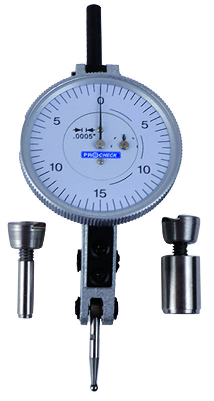 0.06/0.0005" - Long Range - Test Indicator - 3 Point 1-1/2" Dial - Exact Tool & Supply