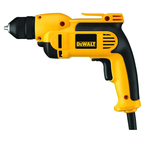 #DWD112 - 7.0 No Load Amps - 0 - 2500 RPM - 3/8'' Keyless Chuck - Corded Reversing Drill - Exact Tool & Supply