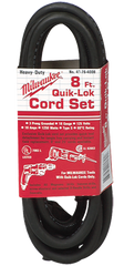 #48-76-4008 - Fits: Most Milwaukee 3-Wire Quik-Lok Cord Sets @ 8' - Replacement Cord - Exact Tool & Supply