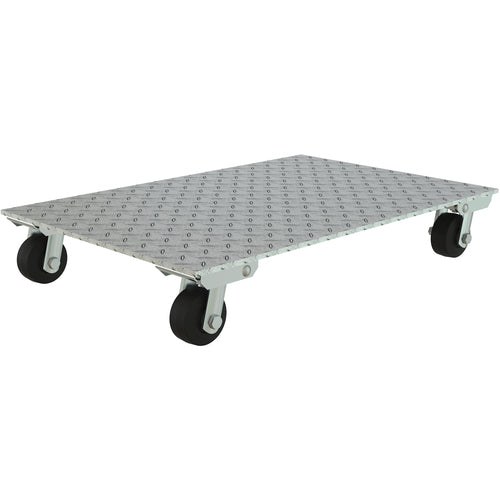 Alum Dolly W/Rubber Wheels 24 × 36 - Exact Tool & Supply