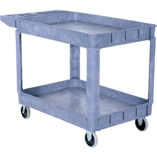 Plastic Utility Cart 2 Shelves 24.5 × 36 - Exact Tool & Supply
