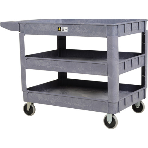 Plastic Utility Cart 3 Shelves 24.5 × 36 - Exact Tool & Supply