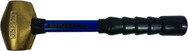 PRM Pro 1 lb. Brass Hammer with 10" Fiberglass Handle - Exact Tool & Supply