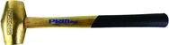 PRM Pro 10 lb. Brass Hammer with 32" Wood Handle - Exact Tool & Supply