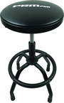 Shop Stool Heavy Duty- Air Adjustable with Round Foot Rest - Black - Exact Tool & Supply