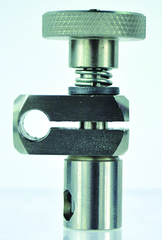 1/4 x 1/4" - Medium Duty - Adjustable Swivel Clamp - Stainless - Exact Tool & Supply