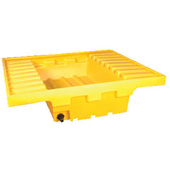 Pallet Rack-Containment Sump W/Drain - Exact Tool & Supply