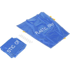 Blue Pallet Rack Trash Bag White Letter 5Pk - Exact Tool & Supply