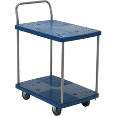 Plastic Platform Truck-2 Shelf 500 lb - Exact Tool & Supply