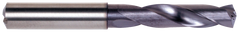 1/2 Dia. - 107mm OALTiAlN Coated-Carbide-Short Length High Performance Drill-Coolant Fed - Exact Tool & Supply