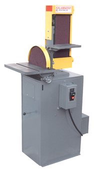 6" x 48" Belt and 12" Disc Floor Standing Combination Sander 3HP; 3PH - Exact Tool & Supply