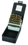 26 Pc. A - Z Letter Size Cobalt Bronze Oxide Jobber Drill Set - Exact Tool & Supply