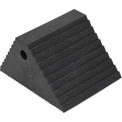 Plastic Dual Slope Wheel Chock Black - Exact Tool & Supply