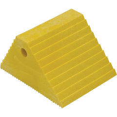 Plastic Dual Slope Wheel Chock Yellow - Exact Tool & Supply